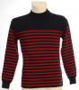 man seamansweater marine/cerise (dark blue/cherry red)