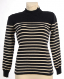 woman seamansweater marine/ecru (dark blue/white beige)